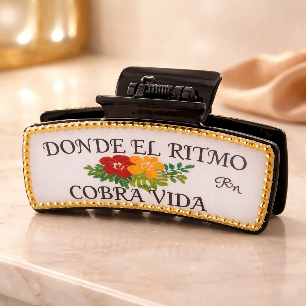 Clip para cabello con diamantes